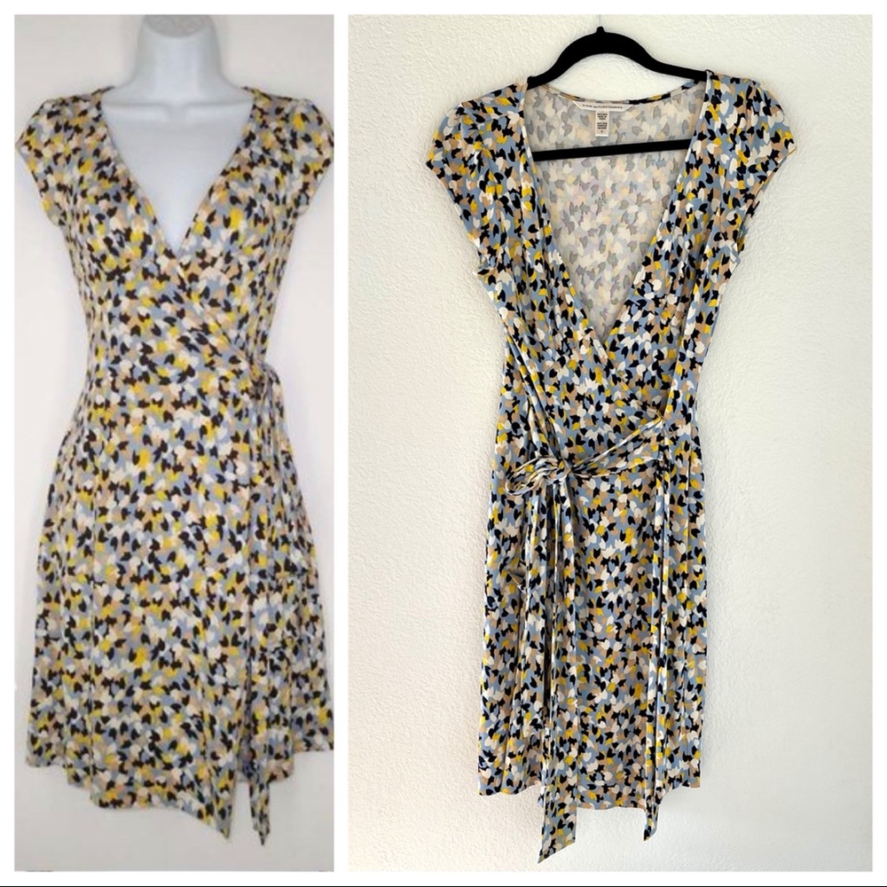 Diane von Furstenberg 100% Silk Kye Wrap Dress - Size 8 - Picture 1 of 8